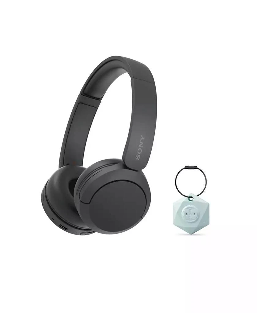 商品SONY|WH-CH520 Wireless Bluetooth On-Ear Headset (Black) with Locator Keychain,价格¥449,第1张图片