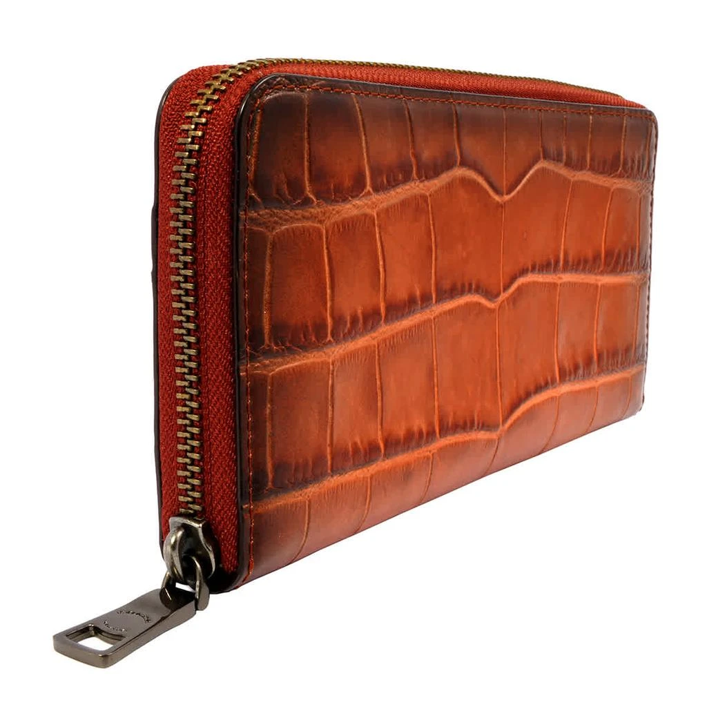 商品Coach|Coach Accordion Crocodile-embossed Leather Wallet,价格¥1495,第3张图片详细描述