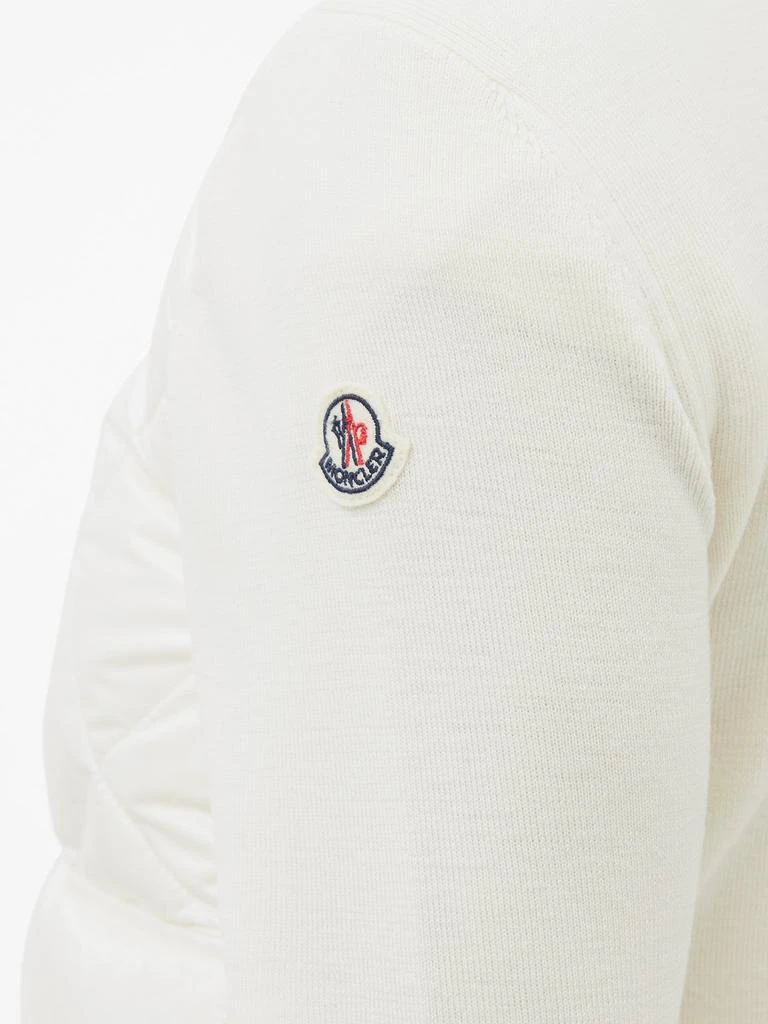商品Moncler|High-neck quilted shell and wool jacket,价格¥7042,第4张图片详细描述