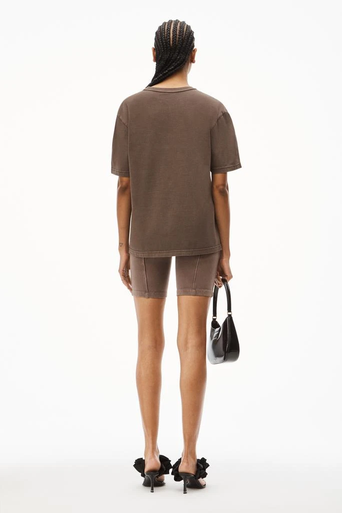 商品Alexander Wang|PUFF LOGO TEE IN COTTON JERSEY,价格¥640,第5张图片详细描述