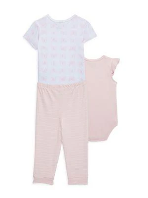 商品Calvin Klein|Baby Girl’s 3-Piece Butterfly Bodysuit & Leggings Set,价格¥151,第2张图片详细描述