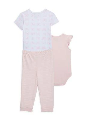 商品Calvin Klein|Baby Girl’s 3-Piece Butterfly Bodysuit & Leggings Set,价格¥120,第2张图片详细描述