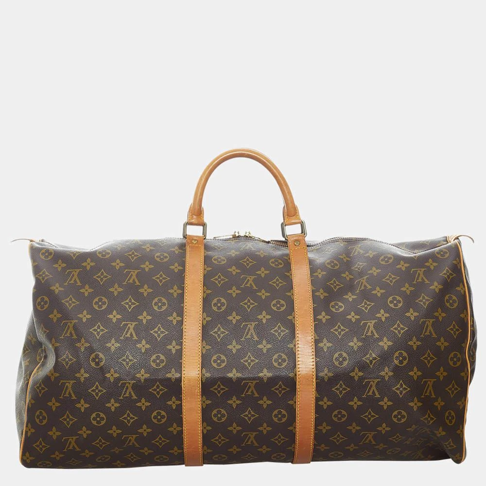 商品[二手商品] Louis Vuitton|Louis Vuitton Brown Monogram Keepall 60,价格¥8016,第3张图片详细描述