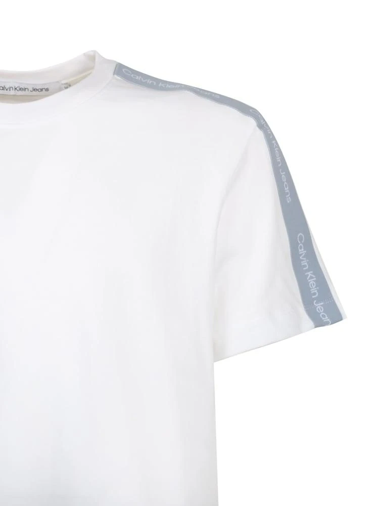 商品Calvin Klein|Calvin Klein White Cotton T-shirt,价格¥557,第2张图片详细描述