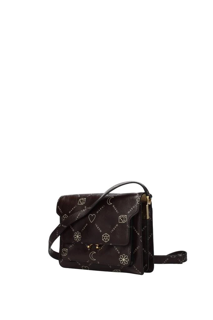 商品Marni|Crossbody Bag Leather Brown Dark Brown,价格¥6002,第2张图片详细描述