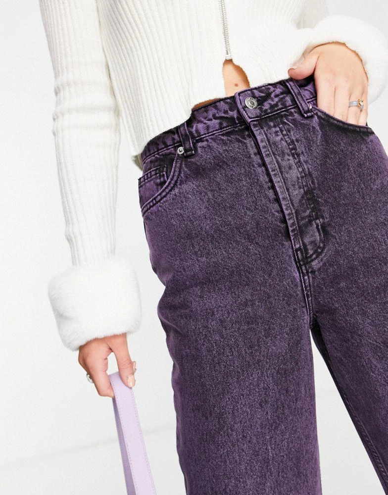 商品Topshop|Topshop oversized Mom jean in purple,价格¥187,第3张图片详细描述