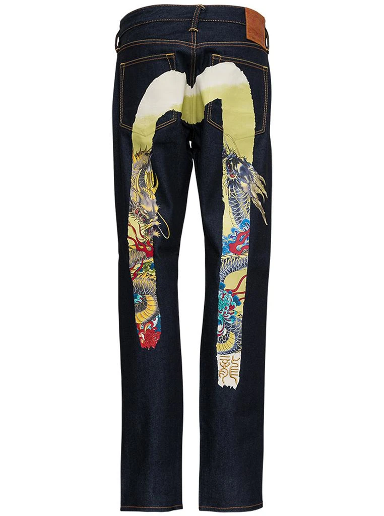 商品Evisu|Blue Denim Jeans with Multicolor Back Print,价格¥4116,第2张图片详细描述