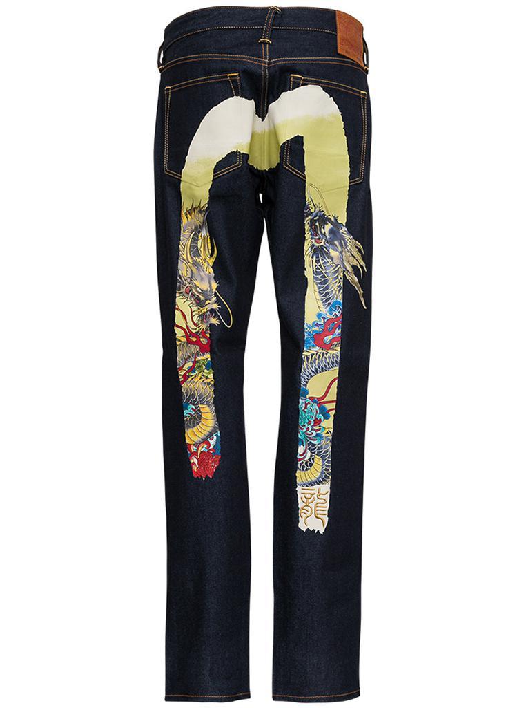 商品Evisu|Blue Denim Jeans with Multicolor Back Print,价格¥3798,第4张图片详细描述