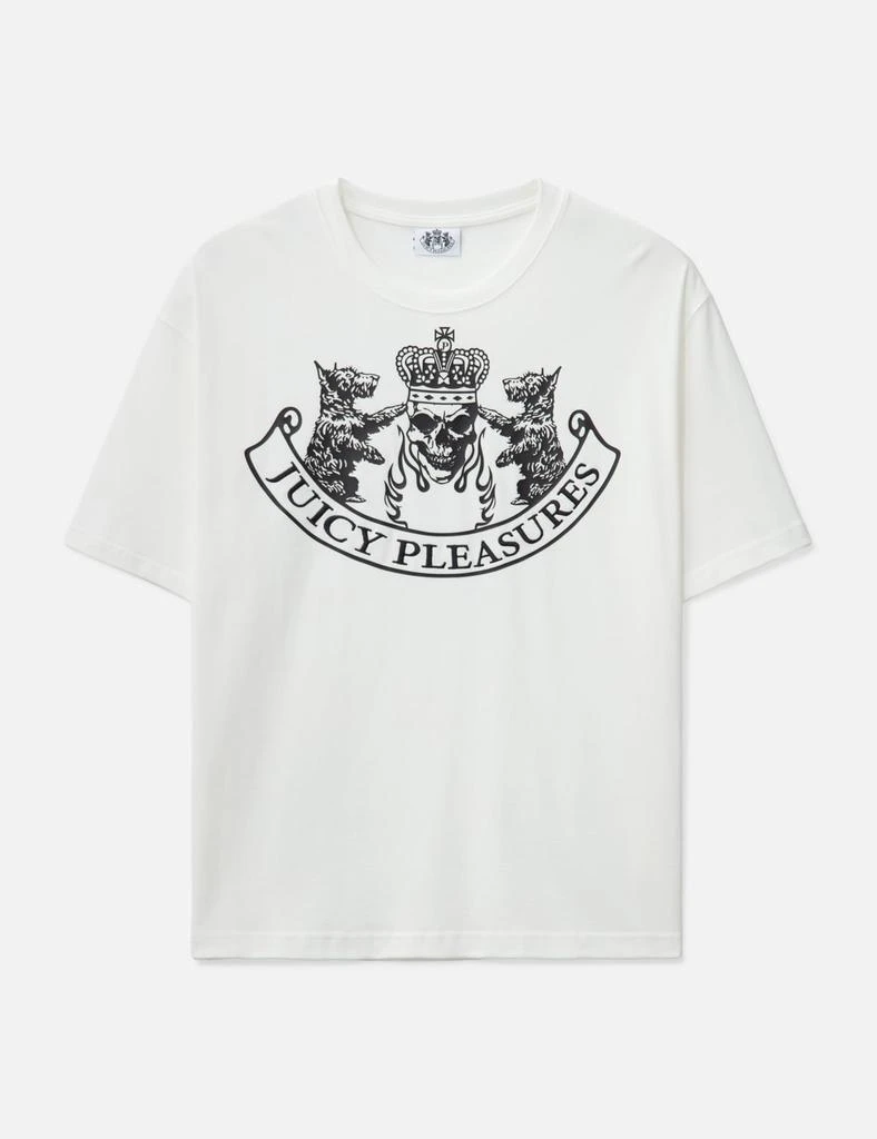 商品Pleasures|Pleasures x Juicy Couture Skull Crest Heavyweight Shirt,价格¥628,第1张图片详细描述