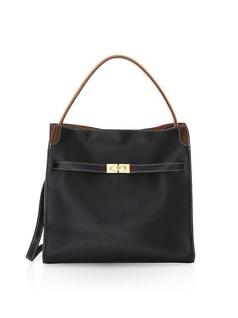 商品Tory Burch|Lee Radziwill Leather Double Bag,价格¥8070,第1张图片