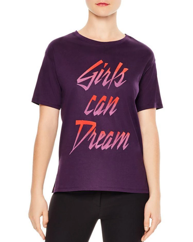 商品Sandro|Girls Can Dream Graphic Tee,价格¥352,第1张图片