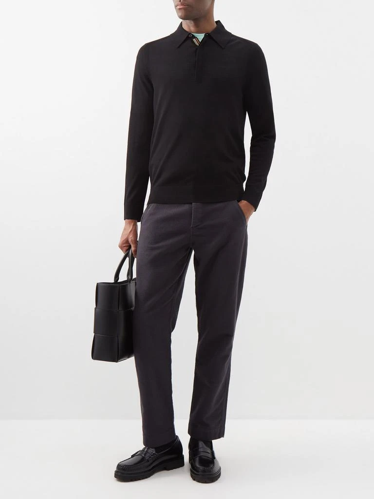 商品Paul Smith|Long-sleeved merino polo shirt,价格¥1350,第2张图片详细描述