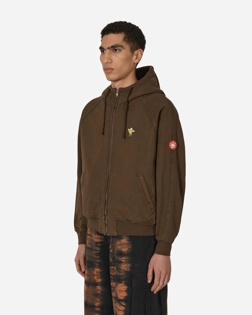 商品Cav Empt|Overdye Zig-Boy Zip Big Heavy Hooded Sweatshirt Brown,价格¥1570,第2张图片详细描述