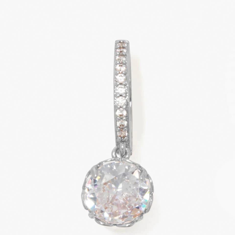 商品Kate Spade|Kate Spade New York Women's Pave Huggies - Clear/Silver,价格¥308,第3张图片详细描述