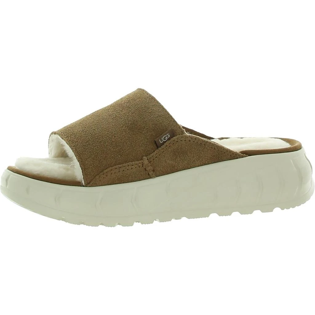 商品UGG|Westsider Slide Womens Leather Faux Fur Slide Sandals,价格¥552,第3张图片详细描述