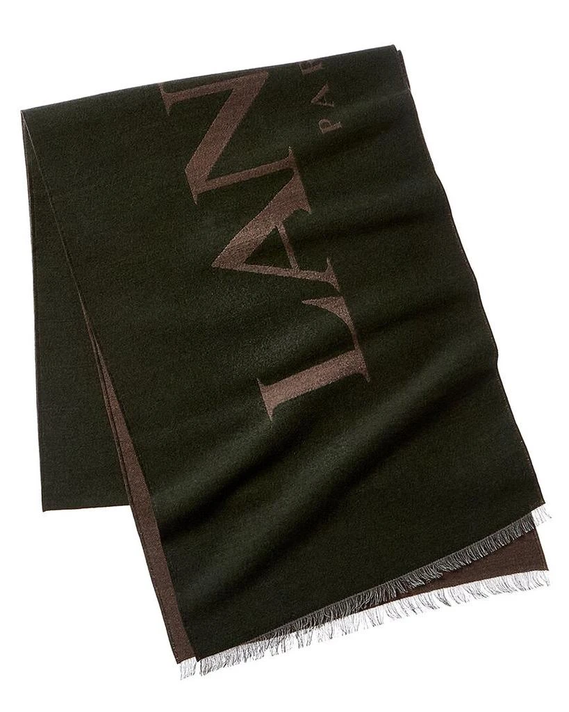 商品Lanvin|LANVIN Intarsia Knit Logo Wool & Silk-Blend Scarf,价格¥1277,第1张图片详细描述