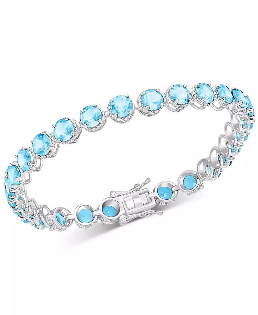商品Macy's|Amethyst Tennis Bracelet (12-3/4 ct. t.w.) in Sterling Silver (Also in Garnet, Sky Blue Topaz, & Citrine),价格¥1417,第1张图片