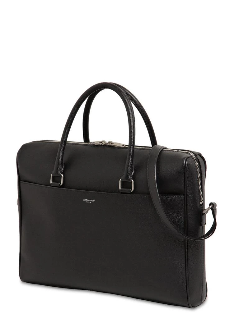 商品Yves Saint Laurent|Grained Leather Briefcase,价格¥12220,第2张图片详细描述
