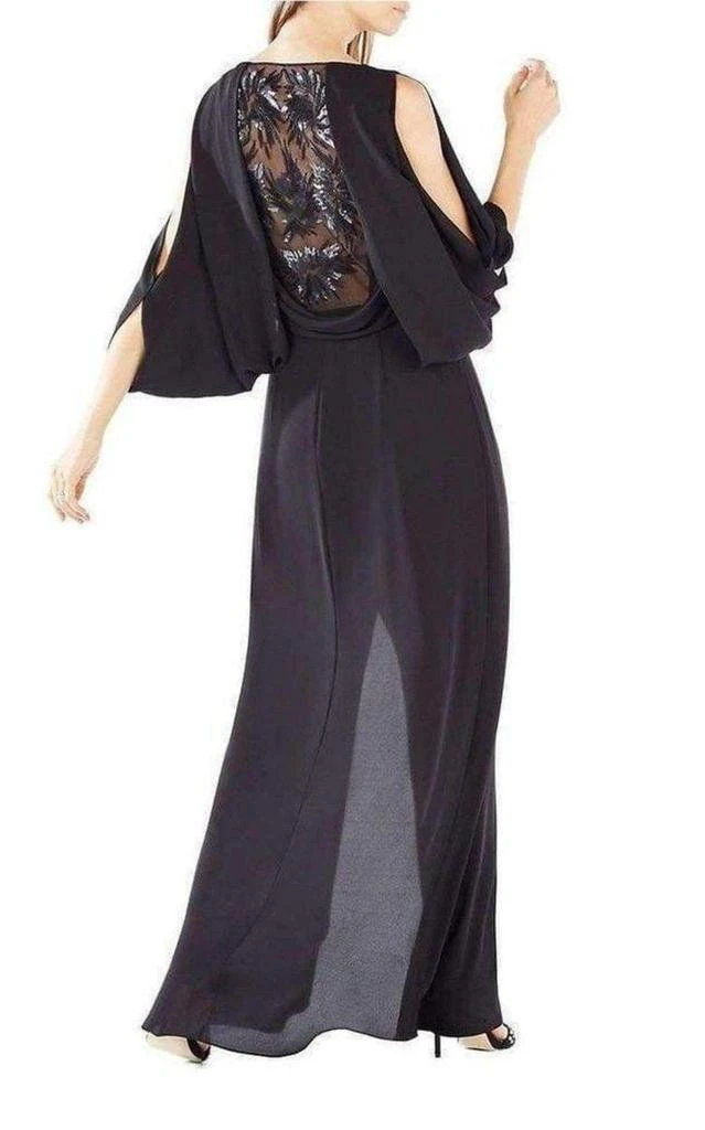 商品BCBG|Rayah Sequin Embroidered Draped Gown,价格¥1671,第2张图片详细描述