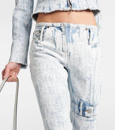 Acne Studios Printed low-rise slim jeans 4