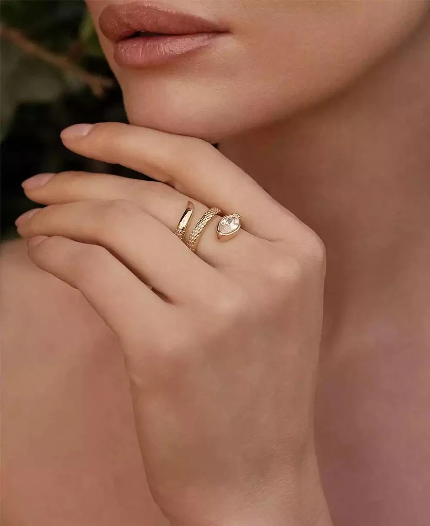 商品Ettika Jewelry|Marquise Crystal Coiled Ring,价格¥368,第4张图片详细描述