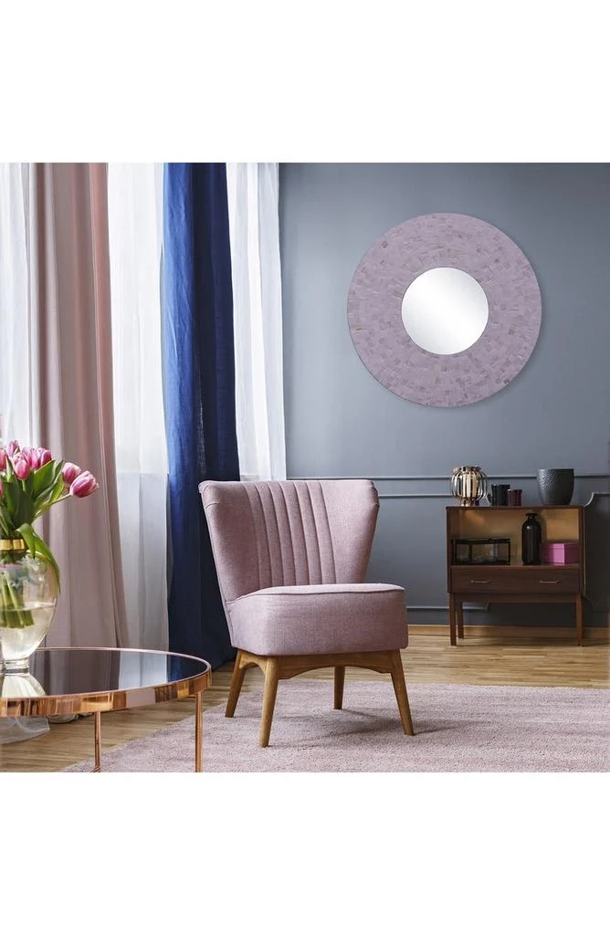 商品OVERSTOCK ART|Mother of Pearl Framed Wall Mirror,价格¥1123,第3张图片详细描述