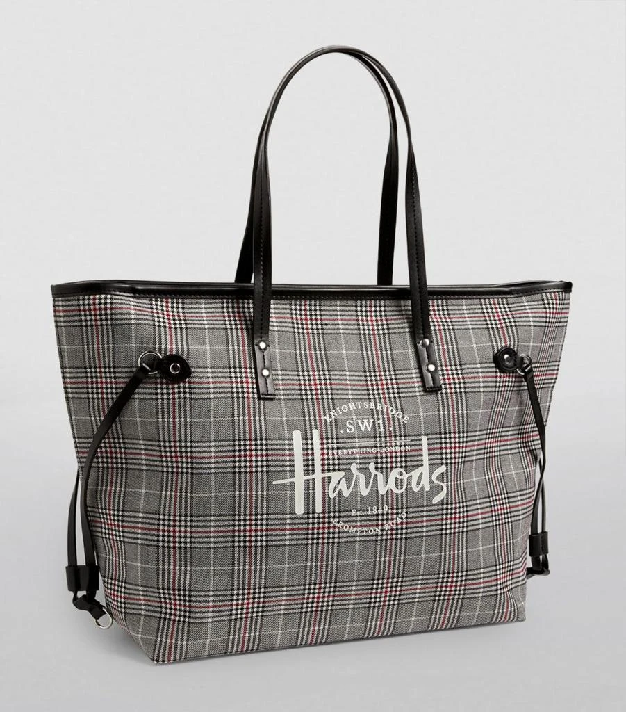 商品Harrods|Southbank Grey Check Tote Bag,价格¥611,第2张图片详细描述