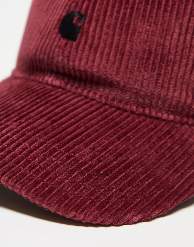 商品Carhartt WIP|Carhartt WIP harlem corduroy unisex cap in burgundy,价格¥297,第4张图片详细描述