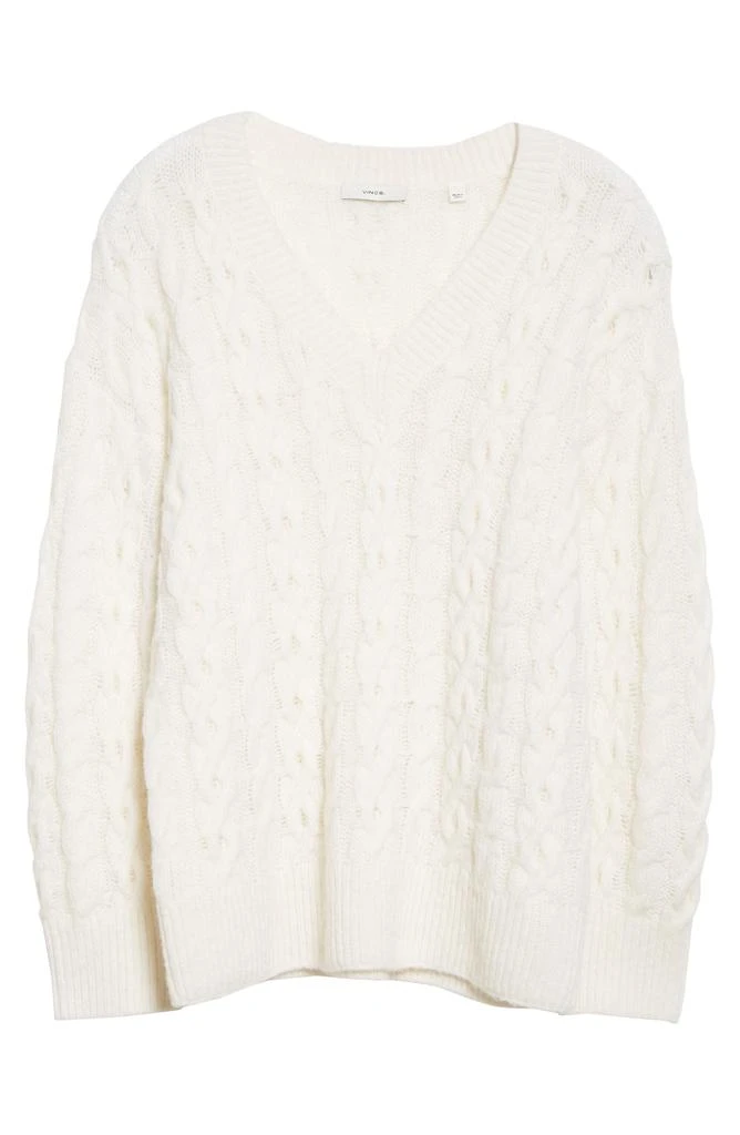 商品Vince|Lattice Cable Knit Wool & Alpaca Blend Sweater,价格¥747,第5张图片详细描述