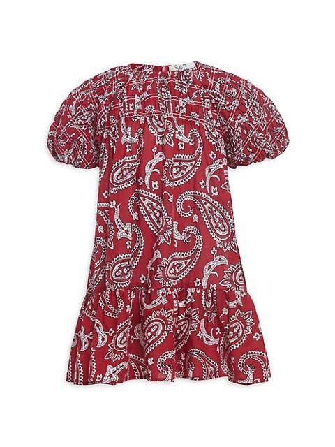 商品Sea|Little Girl's & Girl's Theodora Paisley Smocked Dress,价格¥673,第1张图片