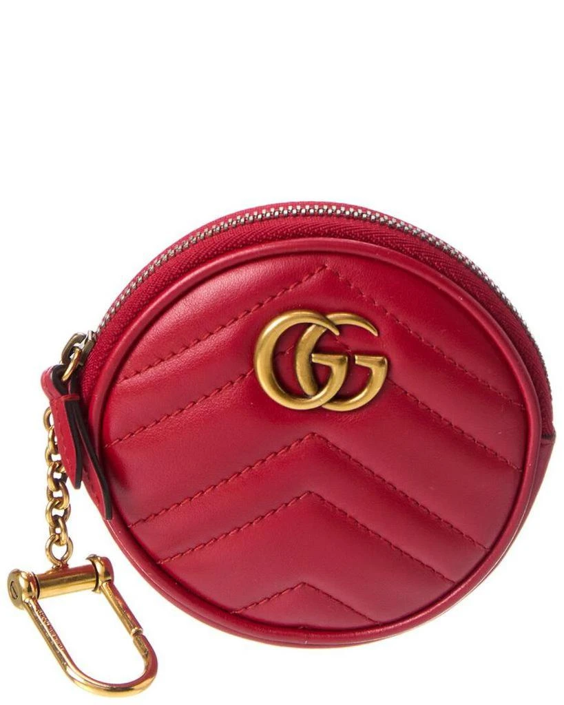 商品[二手商品] Gucci|Gucci Red Calfskin Leather Coin Purse (Authentic Pre-Owned),价格¥5783,第1张图片