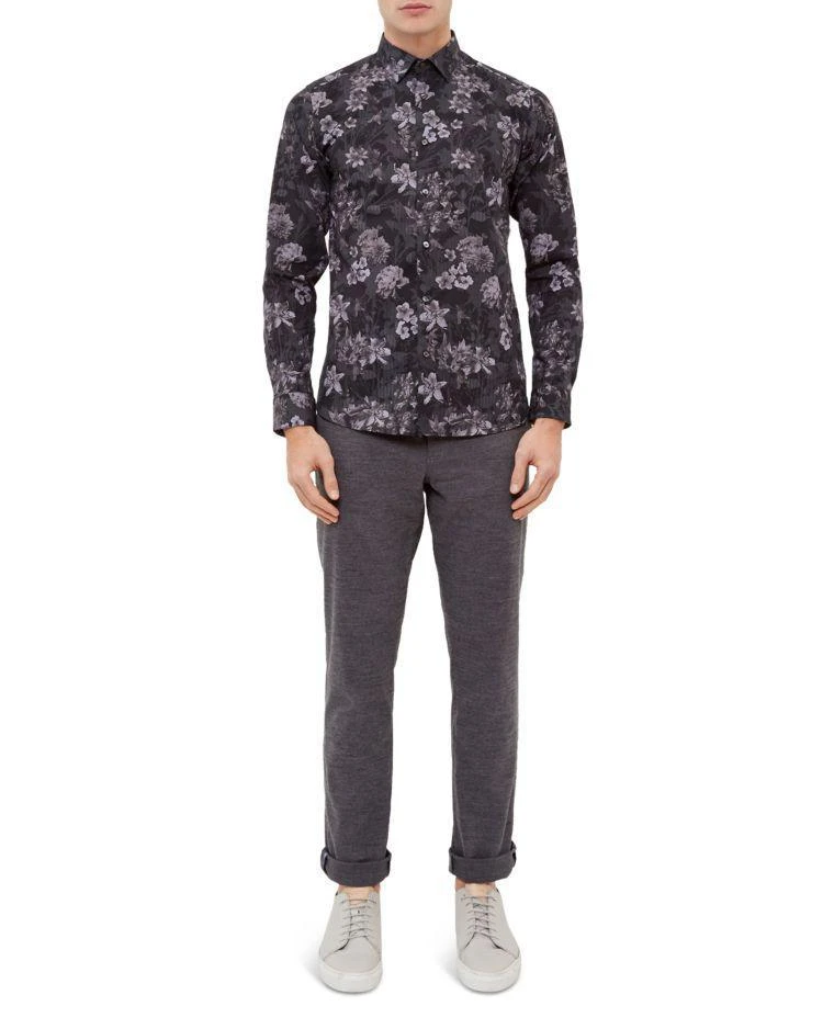 商品Ted Baker London|Konkord Flower Print Regular Fit Button-Down Shirt,价格¥726,第4张图片详细描述