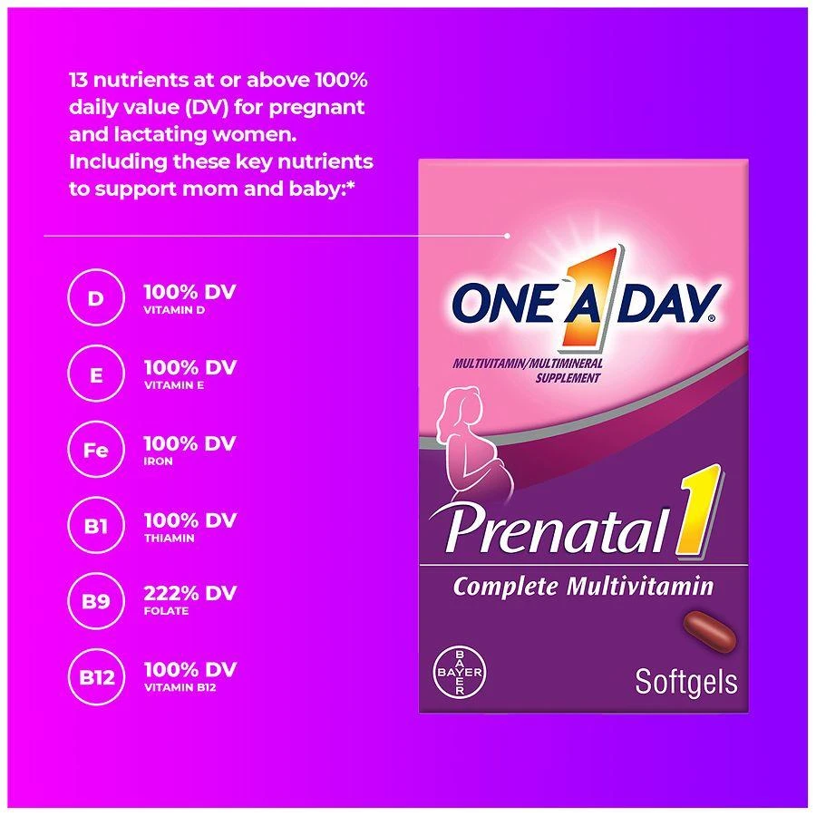 Women's Prenatal 1 Multivitamins Softgels 商品