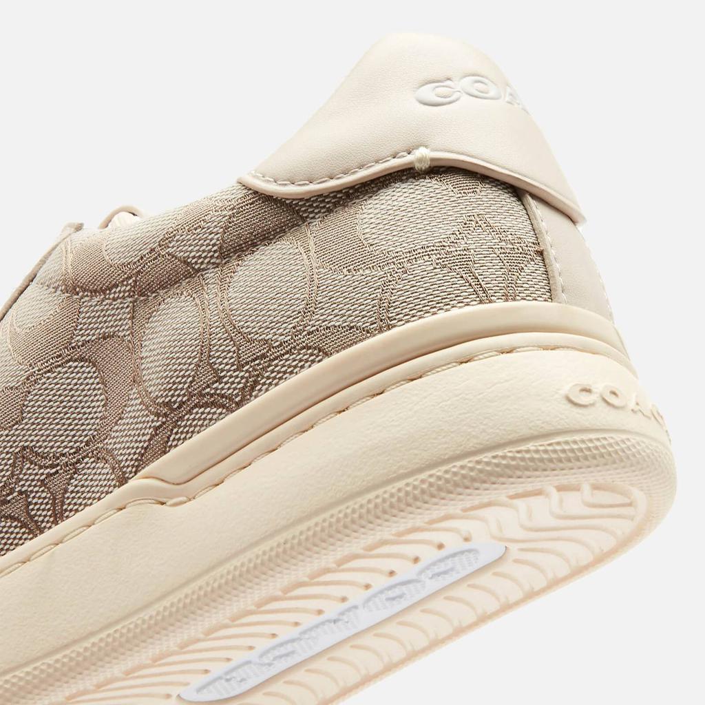 Coach Women's Lowline Jacquard Trainers - Stone/Chalk商品第4张图片规格展示