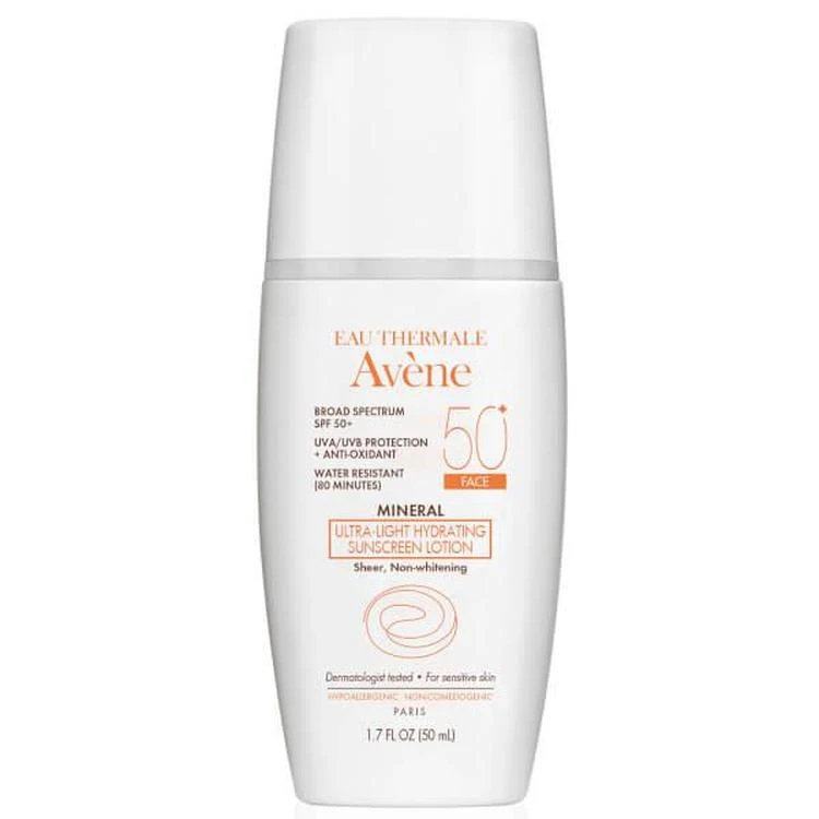 商品Avene|Avène MINERAL Ultra-light Hydrating Sunscreen Lotion SPF50+ 1.7fl. oz,价格¥167,第1张图片