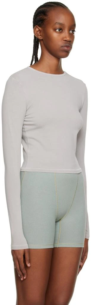 商品SKIMS|Gray New Vintage Long Sleeve T-Shirt,价格¥365,第2张图片详细描述