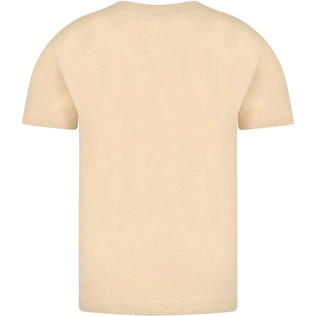 商品Balmain|Balmain Beige T-shirt For Kids With Black Logo,价格¥1395,第2张图片详细描述