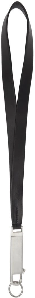 商品Rick Owens|Black Leather Large Neck Hook Keychain,价格¥1636,第1张图片