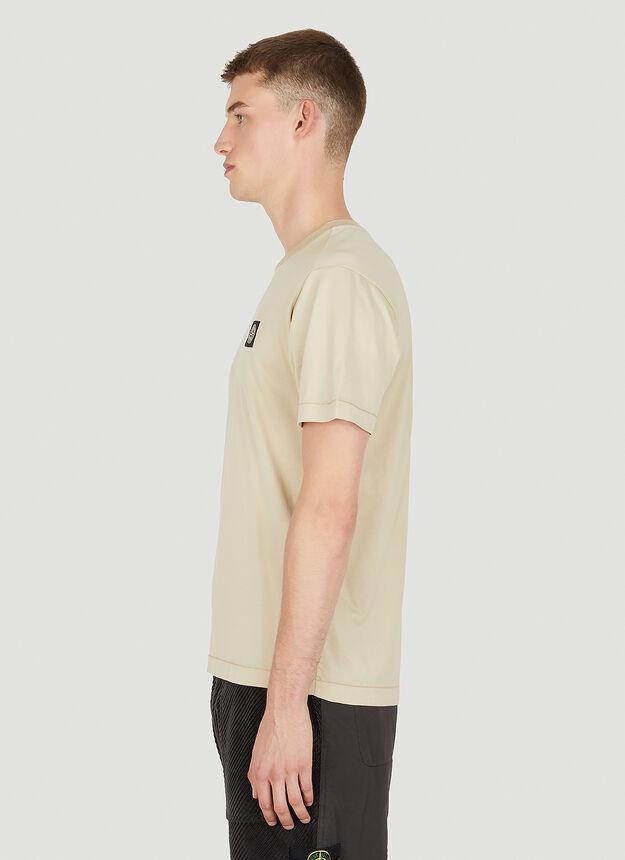 Compass Patch T-Shirt in Beige商品第3张图片规格展示