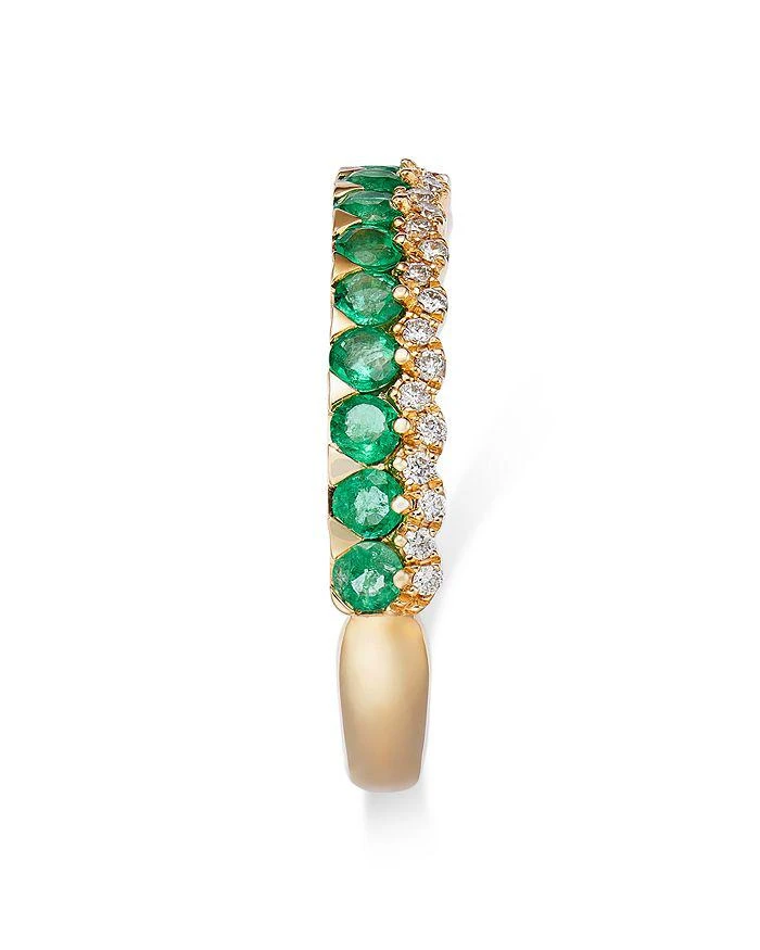 商品Bloomingdale's|Emerald & Diamond Band in 14K Yellow Gold,价格¥8372,第4张图片详细描述