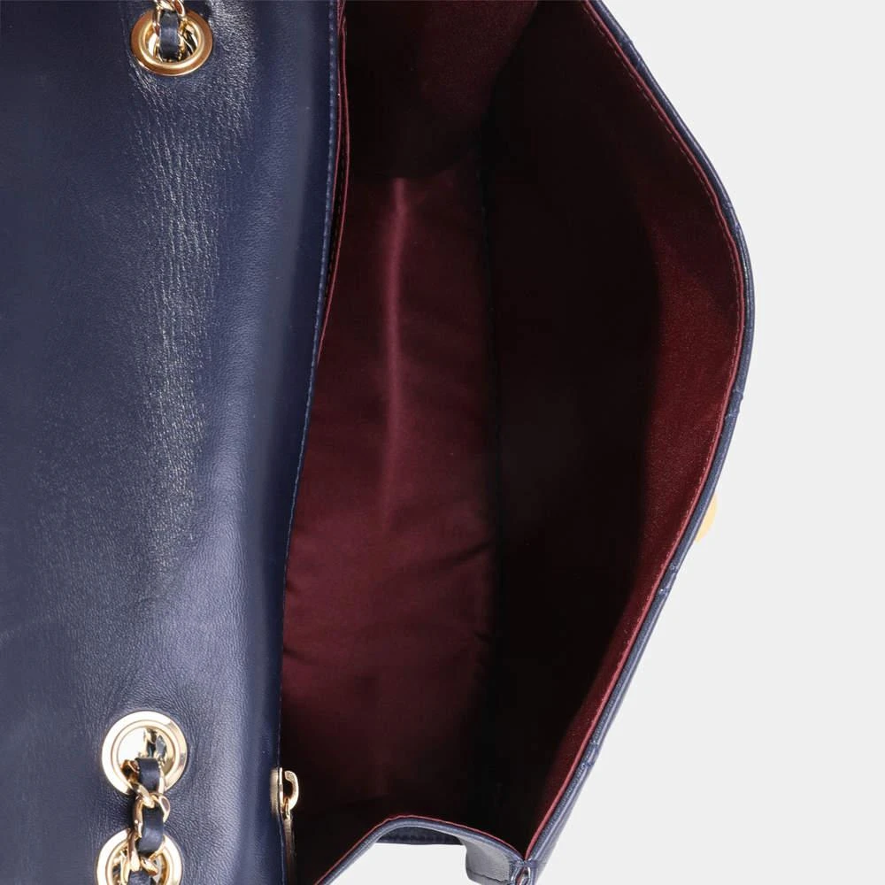 商品[二手商品] Chanel|Chanel Navy Quilted Leather Lambskin Medium Golden Class Flap Shoulder Bag,价格¥33337,第5张图片详细描述