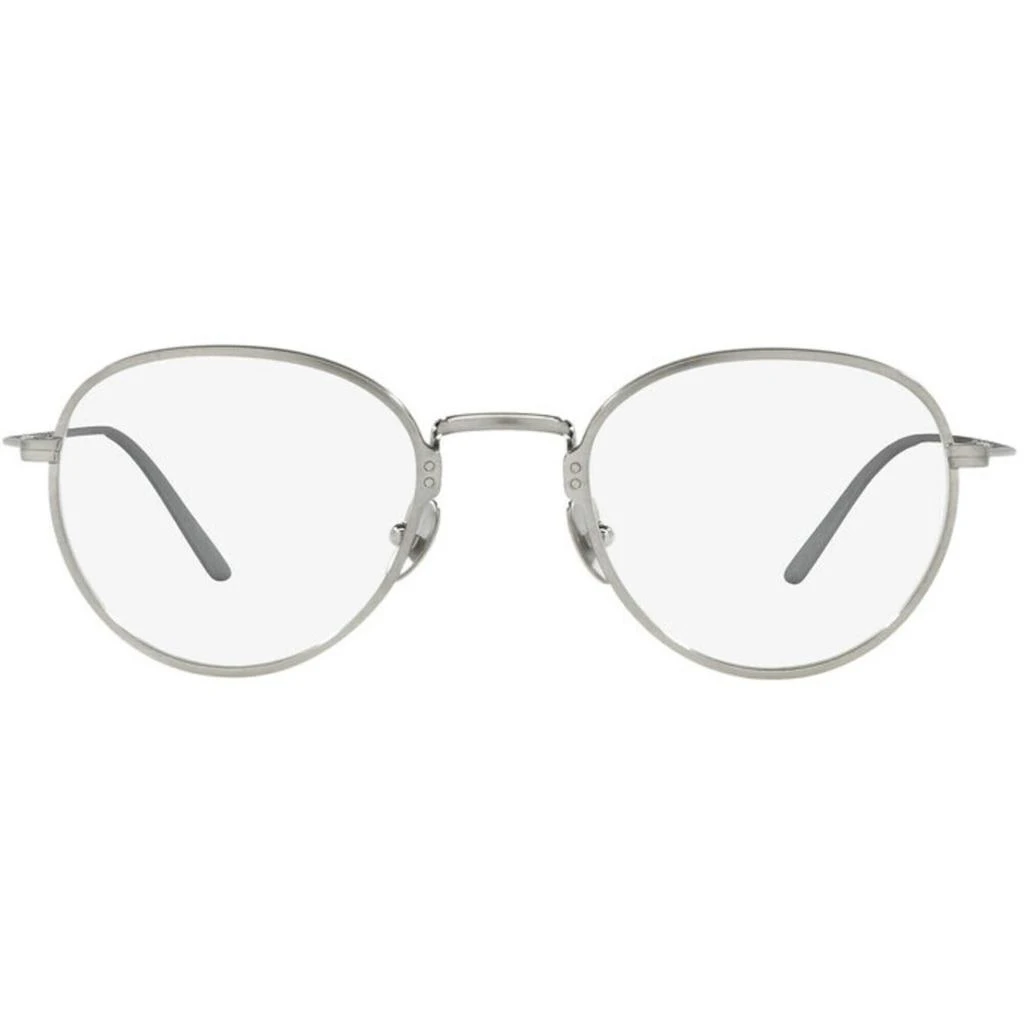 商品Prada|Prada Men's Eyeglasses - Titanium Round Full-Rim Frame | PRADA 0PR 50YV 05Q1O148,价格¥2473,第2张图片详细描述