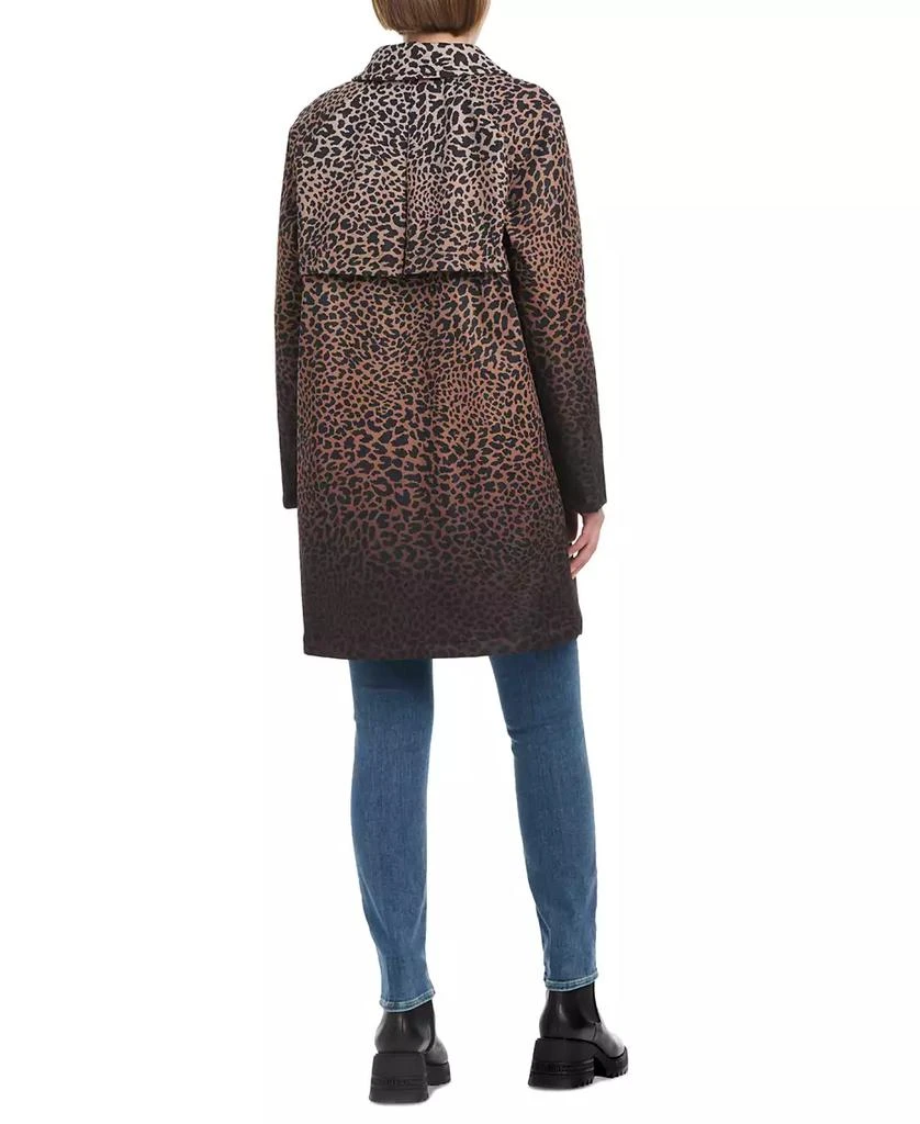 Women's Hooded Leopard-Print A-Line Raincoat 商品