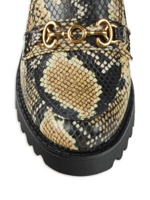 商品Sam Edelman|Deana Snakeskin-Print Bit Loafers,价格¥158,第5张图片详细描述