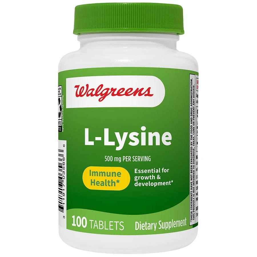 商品Walgreens|L-Lysine 500mg,价格¥98,第1张图片