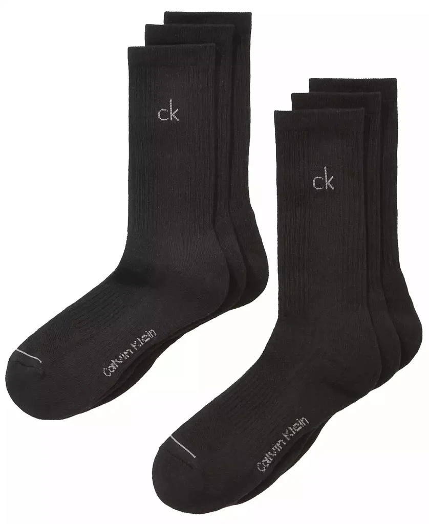 商品Calvin Klein|Men's Athletic Performance Crew Socks 6-Pack,价格¥153,第1张图片