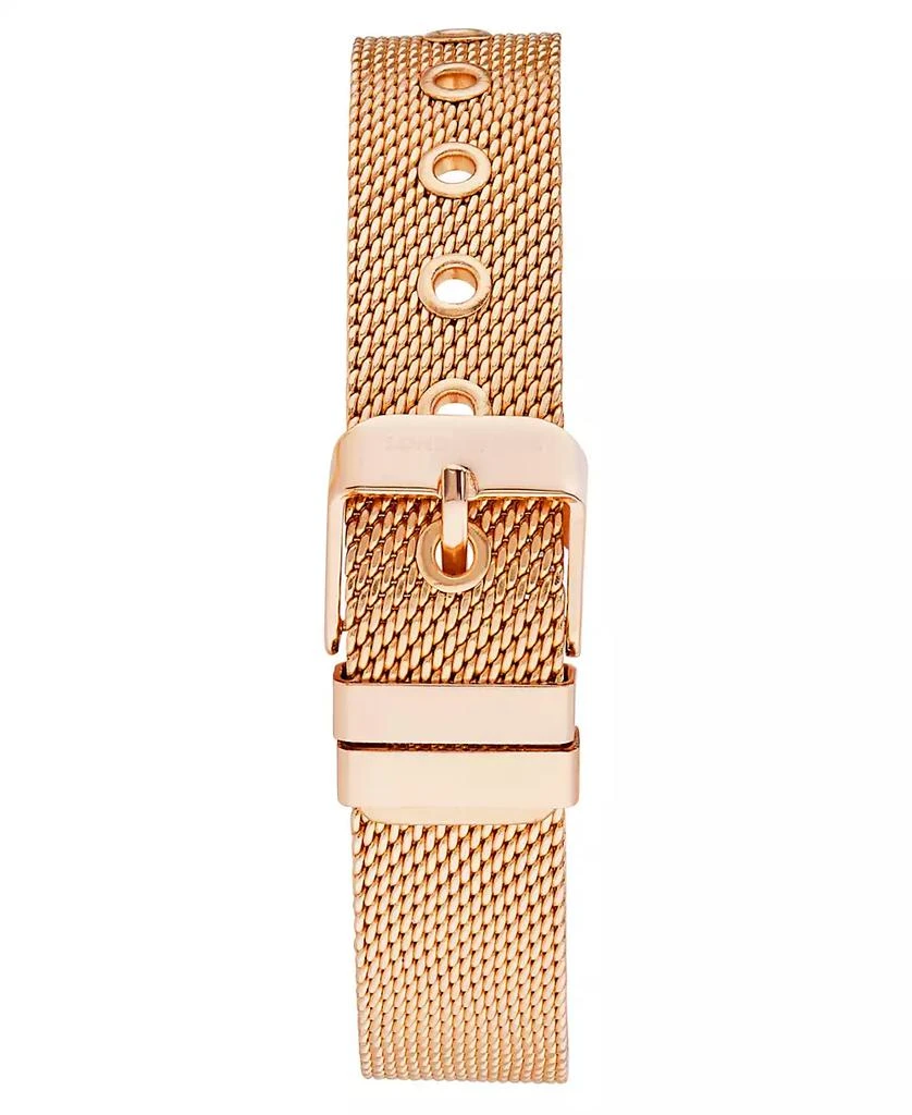 商品London Fog|Unisex Cavern Rose Gold Alloy Mesh Watch,价格¥498,第3张图片详细描述