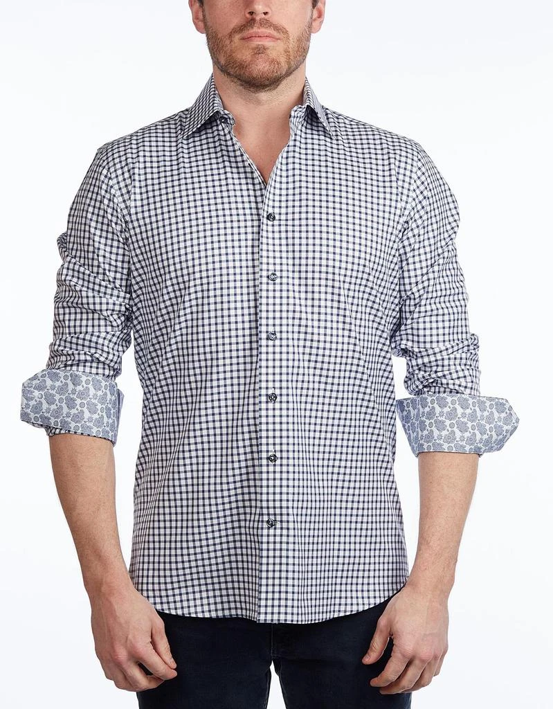 商品Levinas|Contemporary Fit Contrast Detailed Button Down,价格¥303,第1张图片