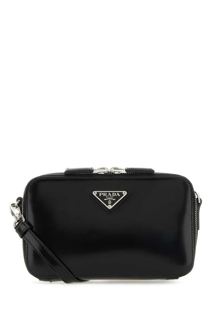 商品Prada|Prada Logo Plaque Zipped Crossbody Bag,价格¥18204,第1张图片