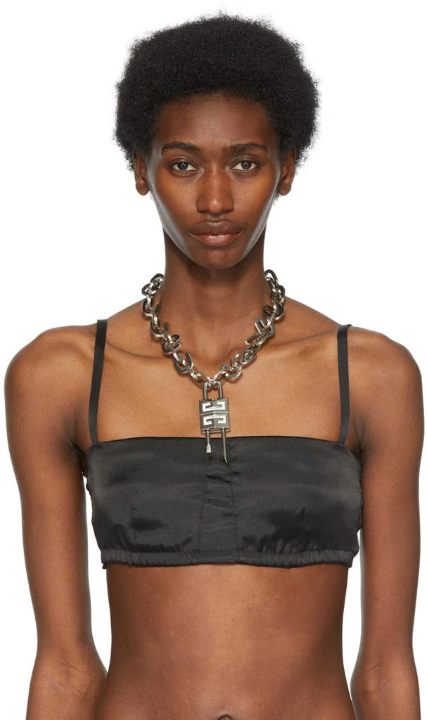 商品Givenchy|Silver Padlock G Link Necklace,价格¥12694,第2张图片详细描述